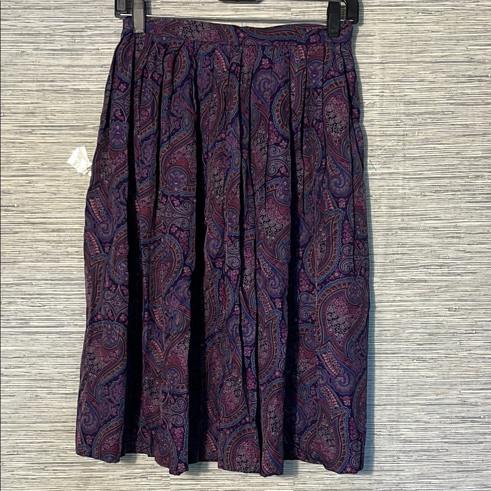 Vintage Pendleton Paisley Pleated Midi Skirt – County Sophisticates  8P (711)